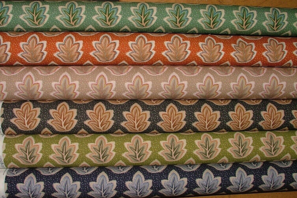 Foliage Fall Leaf 100% Cotton Fabric Curtain Cushion Upholstery Blinds Craft Use