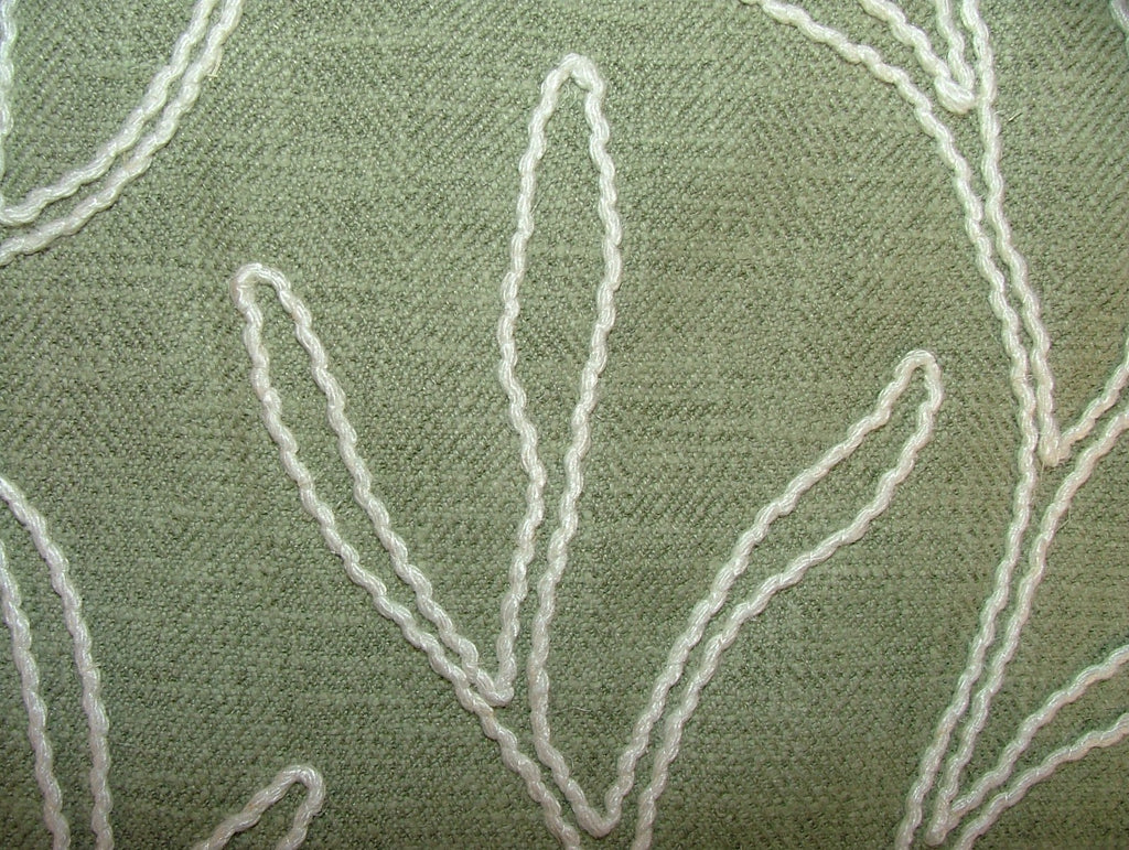 1 Metre iLiv Twig Sage Embroidered Fabric Curtain Blind Upholstery Cushion5