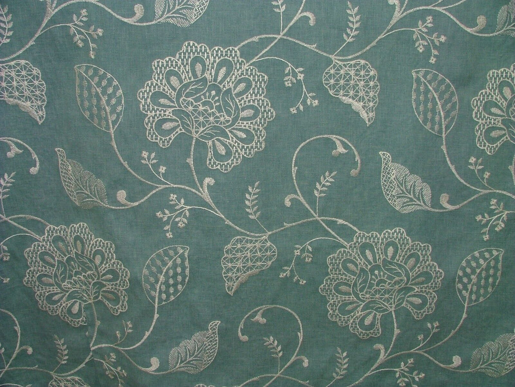 3 Metres iLiv Adriana Glacier Embroidered Fabric Curtain Upholstery Cushion