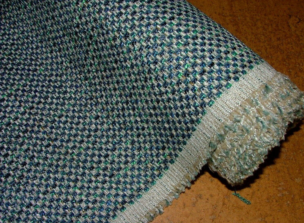 2.7 Metres iLiv Cassiano Marine Blue Boucle Fabric Upholstery Cushion Curtain