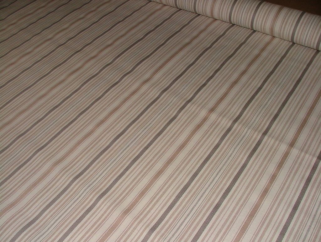iLiv Woven Stripe Fabric 1.5 Metres Somerville Rose Curtain Upholstery Cushion7