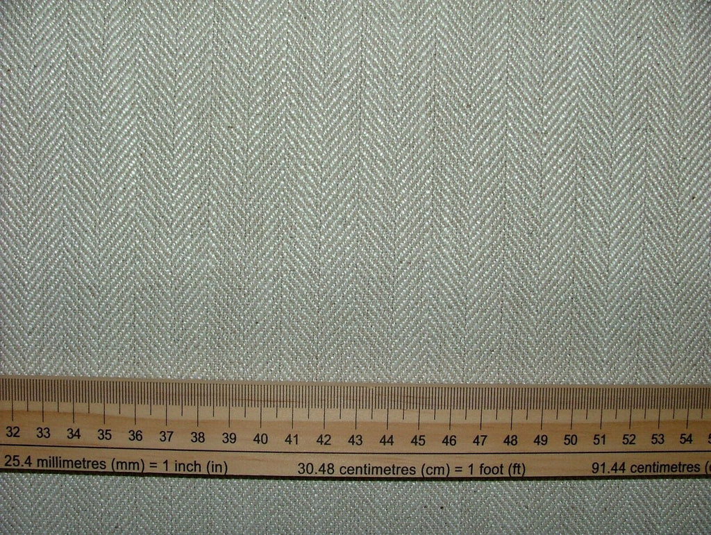 24 Metres Herringbone Natural Thick Woven Fabric Curtain Cushion Upholstery