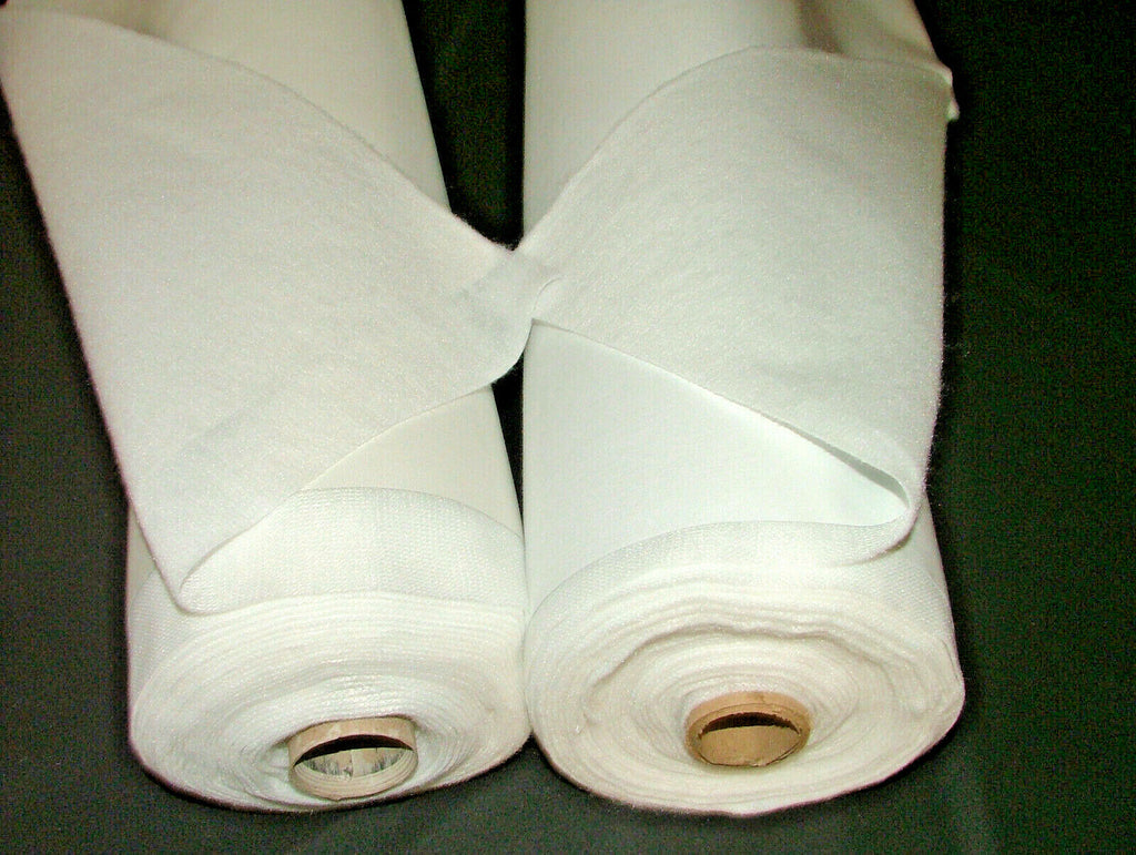 Bonded Interlining With 3 Pass Blackout Thermal Curtain Lining Ivory And White