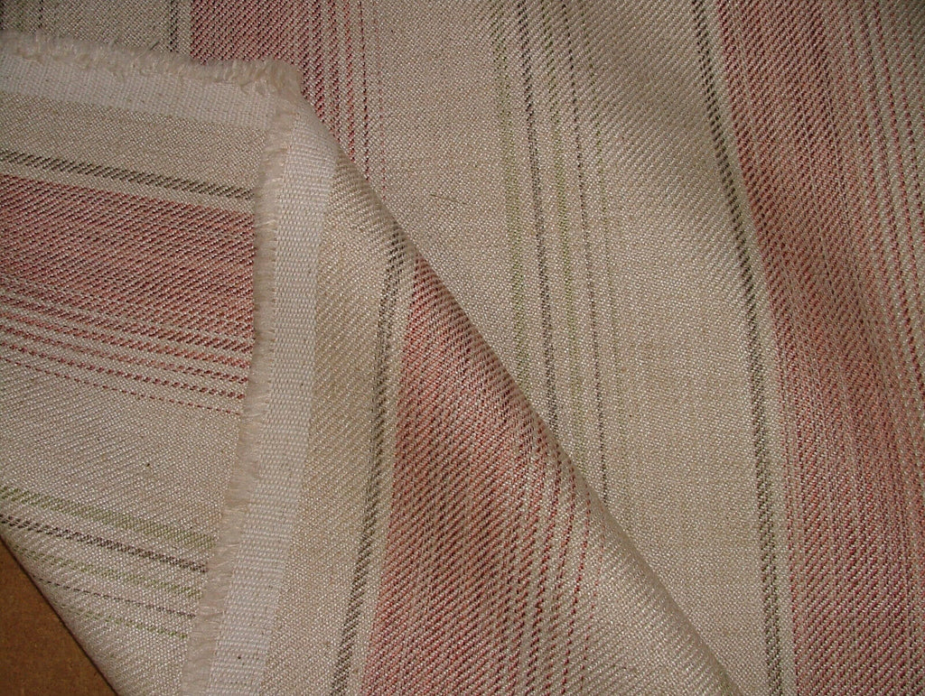 2.8 Metres iLiv Sackville Stripe Rosa Woven Curtain Upholstery Cushion Fabric