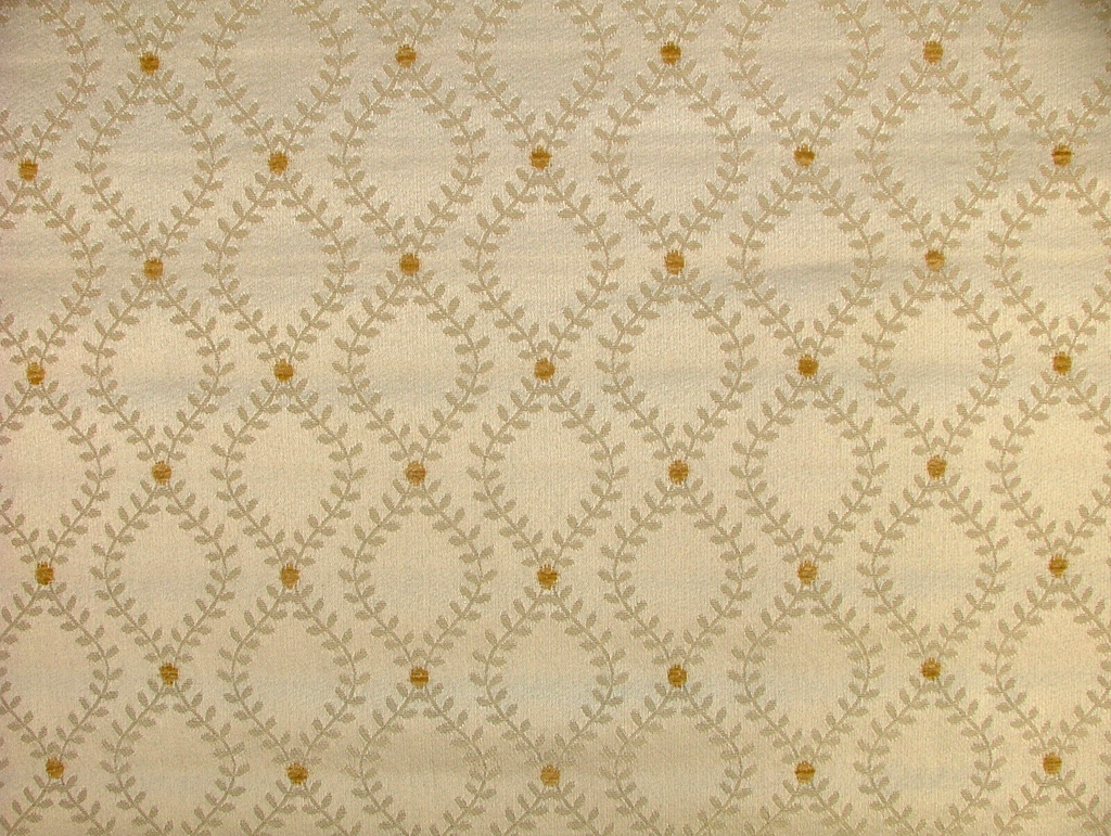 iLiv Woven Jacquard Fabric 3.4 Metres Tallis Ivory Cushion Curtain Upholstery1