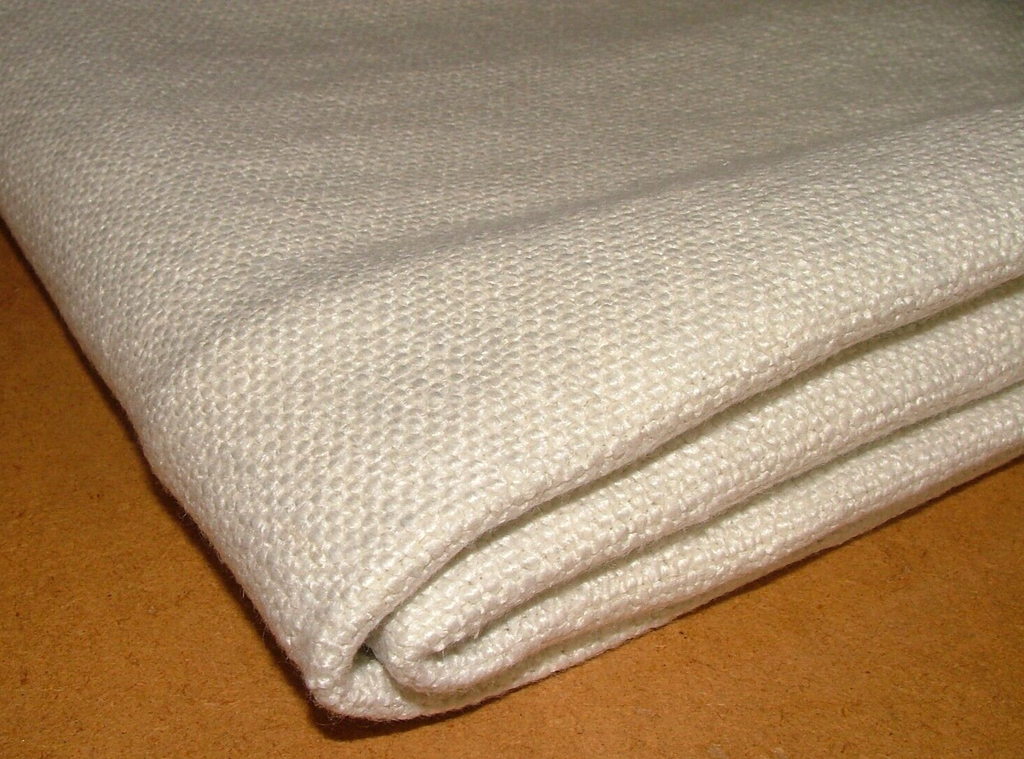 1 Metre Mark Alexander Romo Loom Jasper White  Linen Fabric RRP £191.00