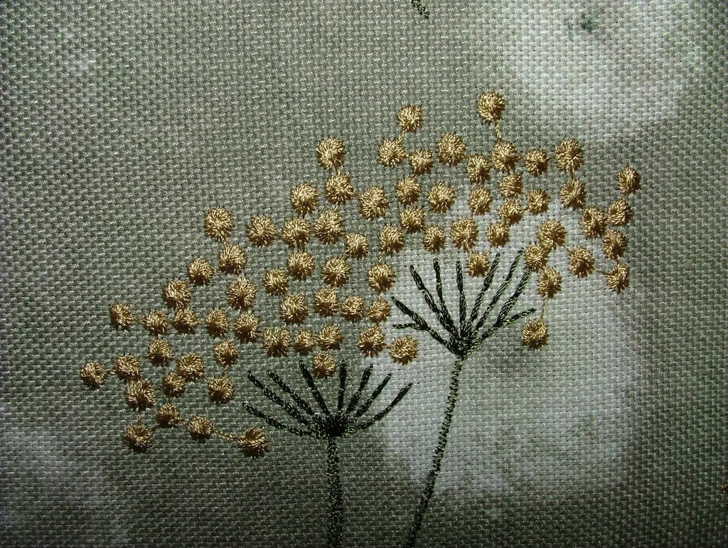 Embroidered Curtain Fabric Botanical Green Floral Upholstery Cushion  12 Metres4