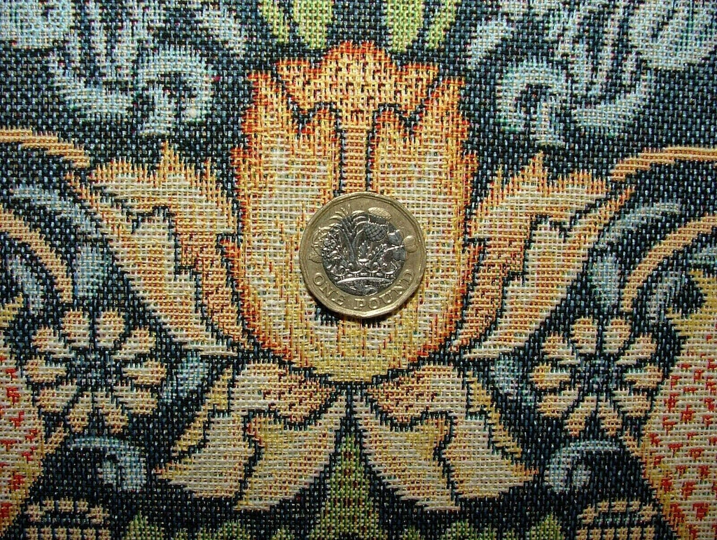 William Morris Strawberry Thief Tapestry Curtain Upholstery Cushion Fabric