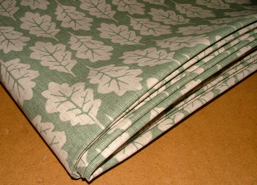 4.2 Metres iLiv Oak Leaf Lichen 100% Cotton Fabric Cushion Curtain Upholstery