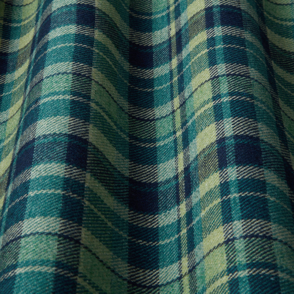 1.4 Metres Courchevel Ocean Wool Blend Tartan Upholstery Curtain Cushion Fabric