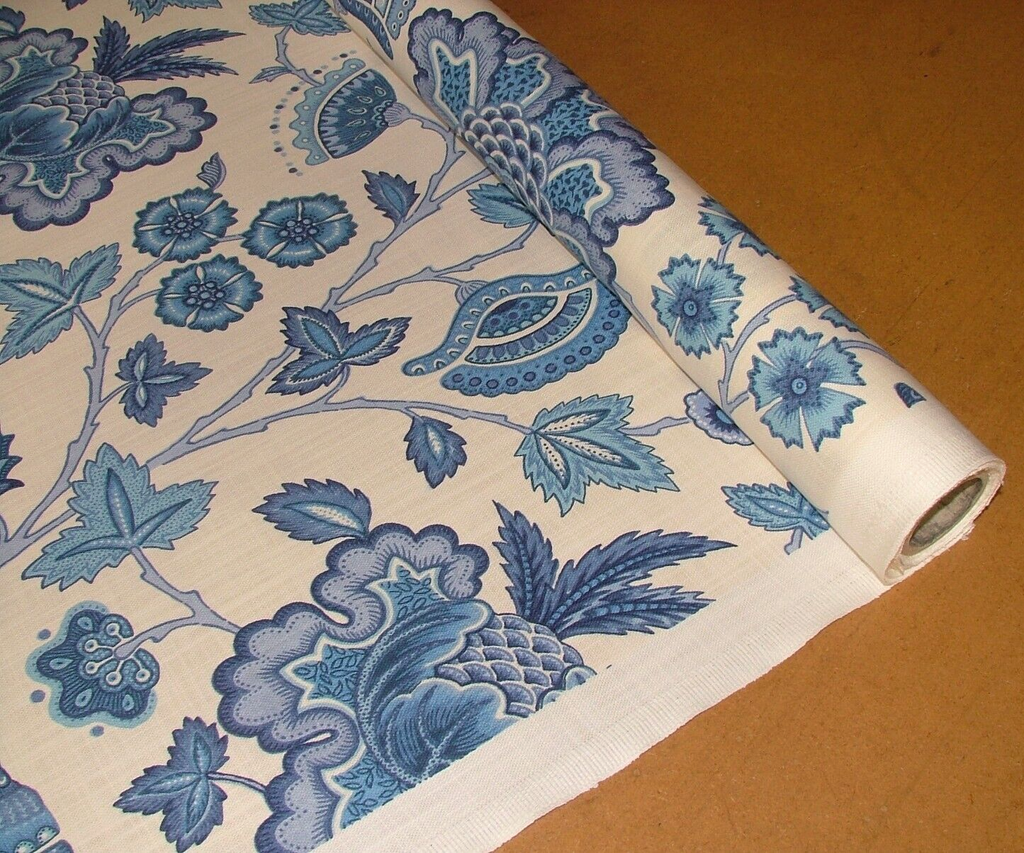 4 Metre iLiv Summer Batik Blue 100% Cotton Fabric Cushion Curtain Upholstery Use