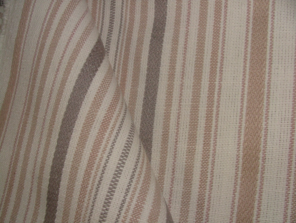 iLiv Woven Stripe Fabric 1.5 Metres Somerville Rose Curtain Upholstery Cushion0