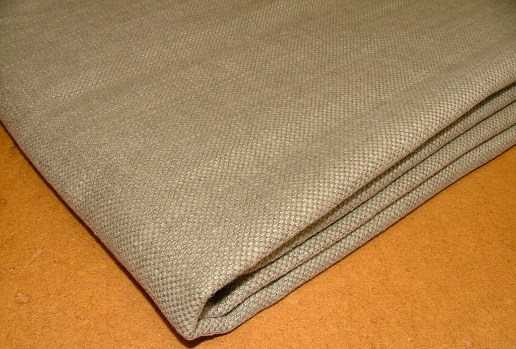 1.1 Metres Romo Linara Khaki Linen Union Fabric Upholstery Cushion Curtain