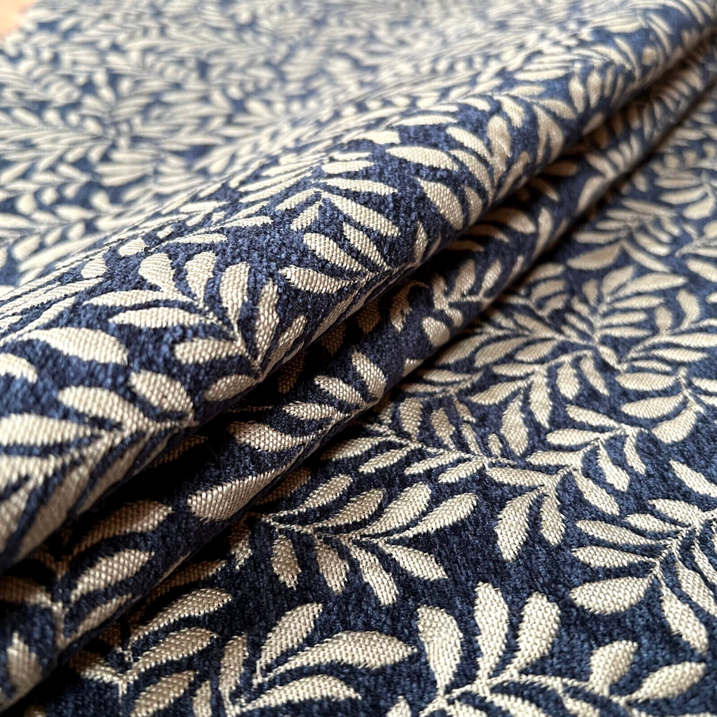 1.4m iLiv Brackenhill Indigo Woven Jacquard Curtain Upholstery Cushion Fabric0