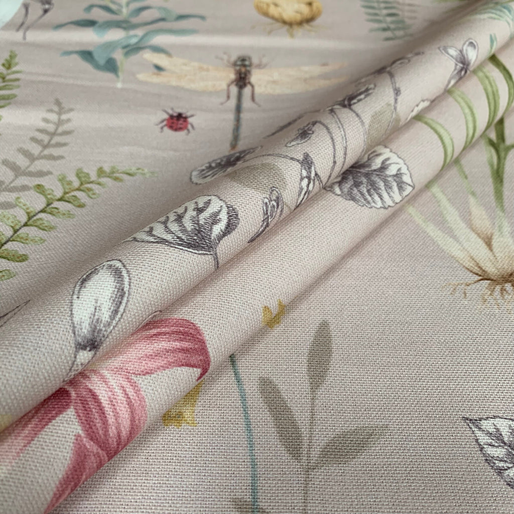 iLiv Cotton Curtain Fabric 3.8 Metres Observatory Orchid Upholstery Cushion9