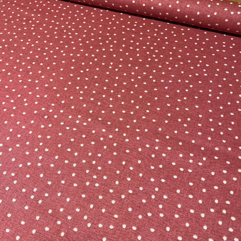 3 Metres iLiv Spotty Gingersnap Cotton Curtain Upholstery Cushion Blind Fabric