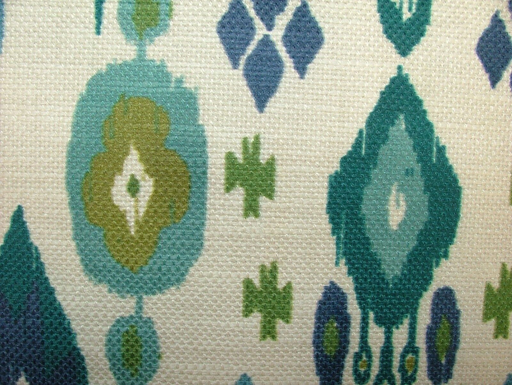 3 Metre iLiv Boho Arctic  Linen Blend Cotton Curtain Upholstery Ikat Fabric