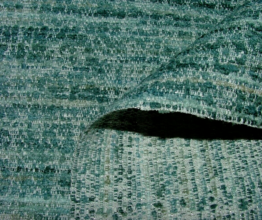 2.1 Metres iLiv Adana Peacock Textured Woven Fabric Cushion Curtain Upholstery