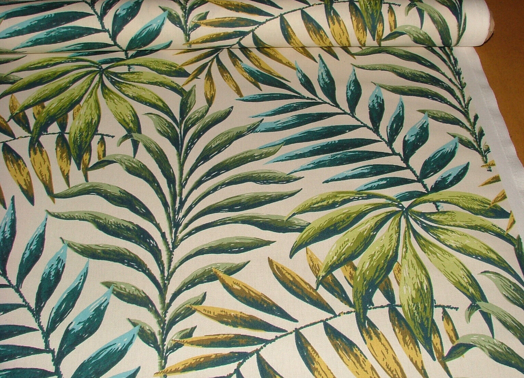 3.3m iLiv Manila Lagoon Tropical Cotton Fabric Curtain Upholstery Blind Cushion