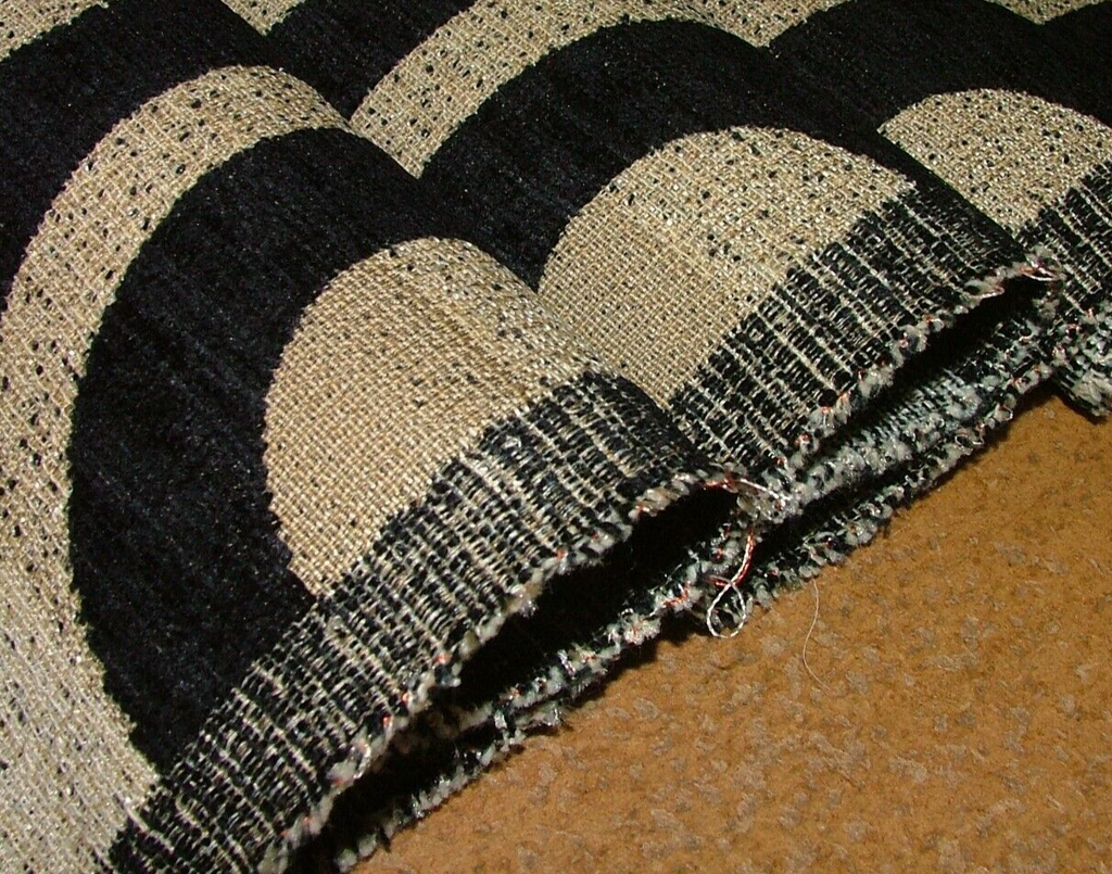 16 Metres Geometric Plush Chenille Fabric Curtain Upholstery Cushion RRP £720.00