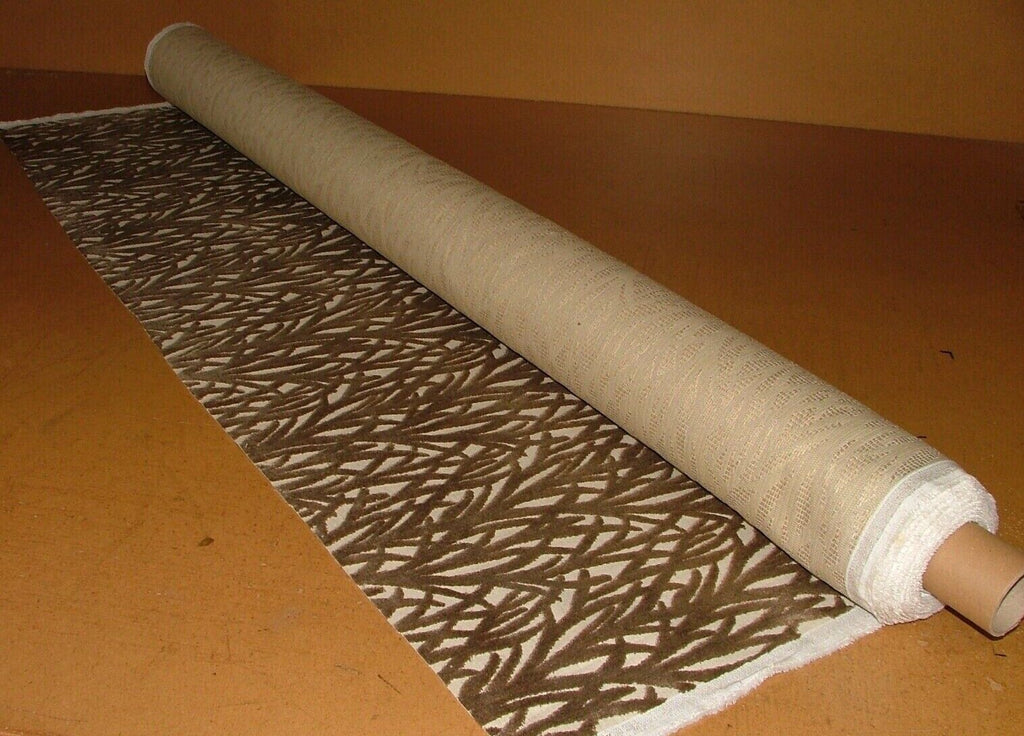 Arboretum Taupe Extra Thick Plush Velvet Curtain Upholstery Cushion Fabric