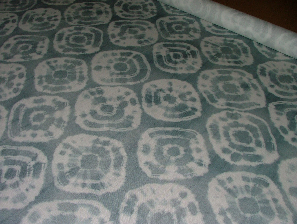 Mark Alexander Romo Fabric KALEIDOSCOPE ICEBURG Linen Curtain Use -  4 Metres12