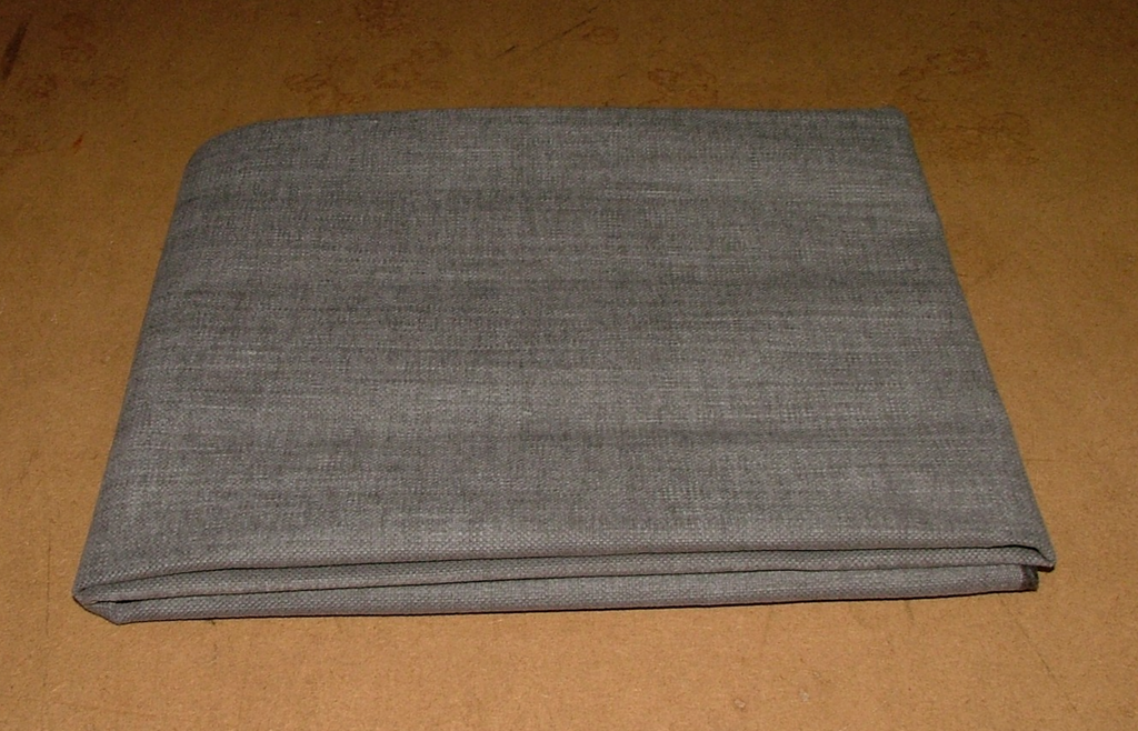 Fabric Remnants Romo Linara Grey Seal FR Linen Union Upholstery Cushion 98cms4