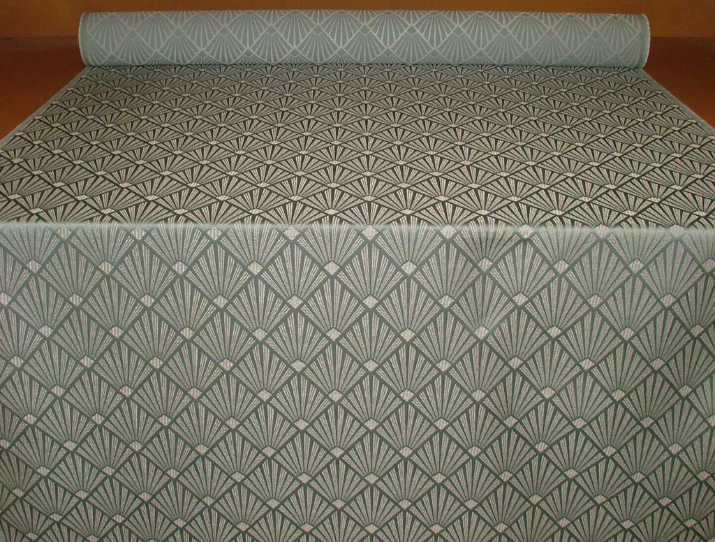 20 Metre Art Deco Fan Spa Jacquard Fabric Curtain Upholstery Cushion RRP £760.00