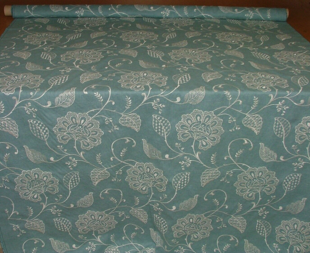 3 Metres iLiv Adriana Glacier Embroidered Fabric Curtain Upholstery Cushion