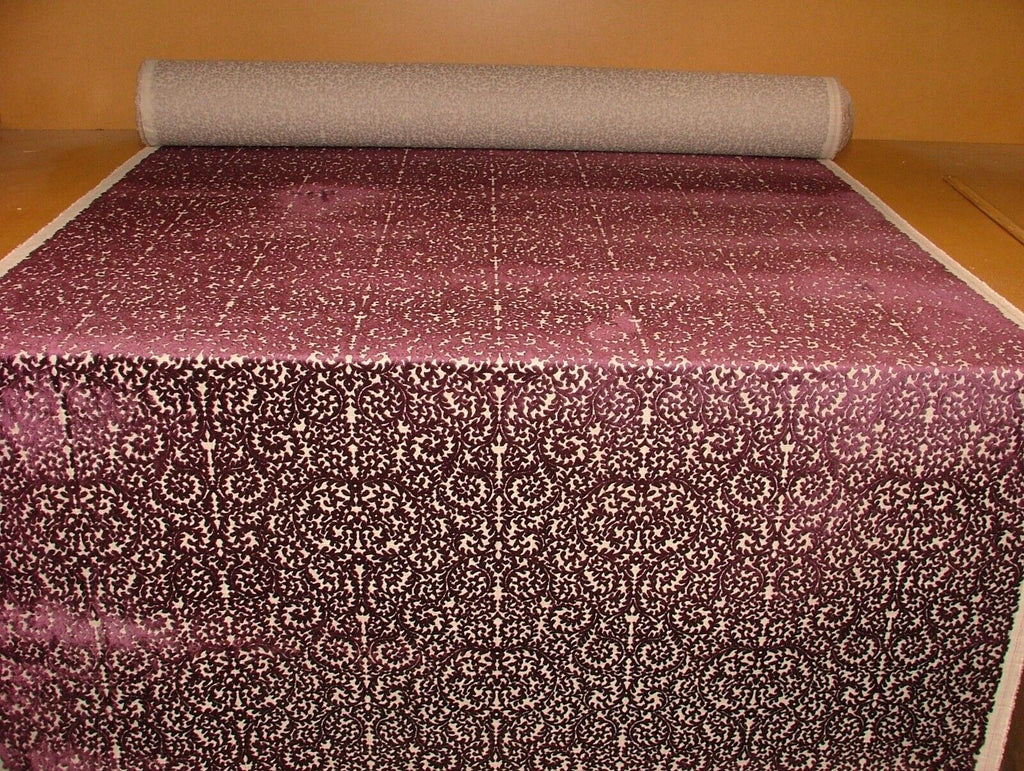 Indiene Plum Extra Thick Velvet Fabric Curtain Upholstery Cushion Use