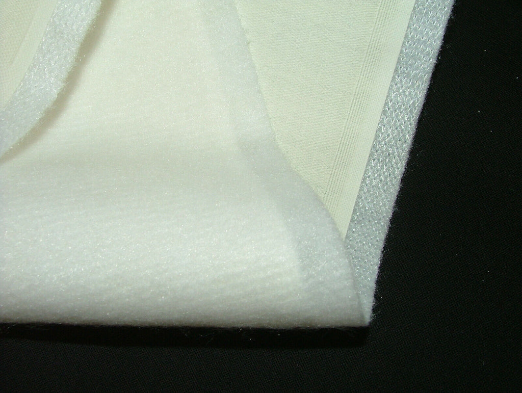 10 Metre Roll Of Bonded Interlining With 100% Ivory Sateen Curtain Lining