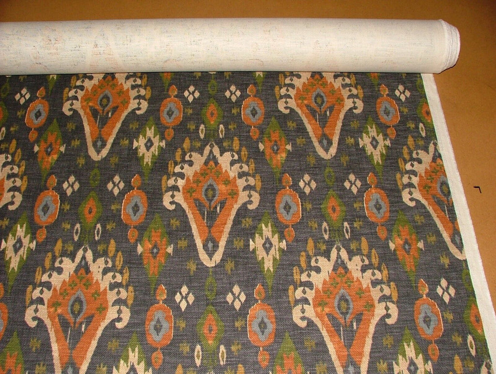 1.8 Metres iLiv Boho Spice Linen Blend Cotton Curtain Upholstery Ikat Fabric