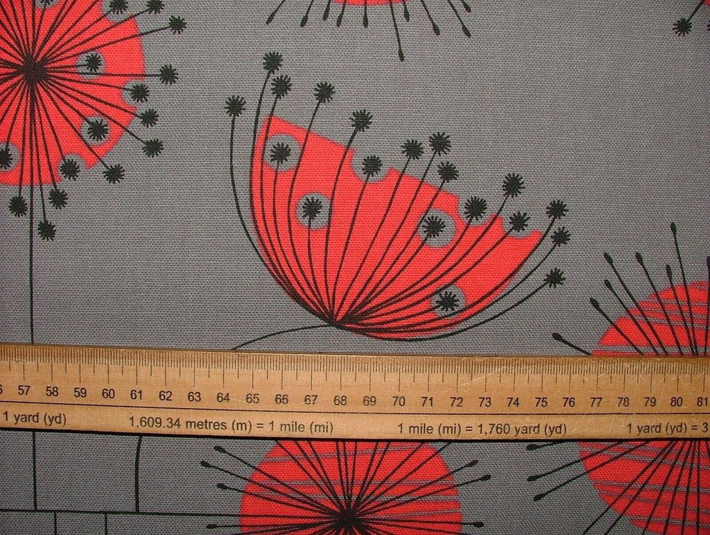 MissPrint Dandelion Mobile Storm Grey Scandi Curtain Upholstery Cushion Fabric