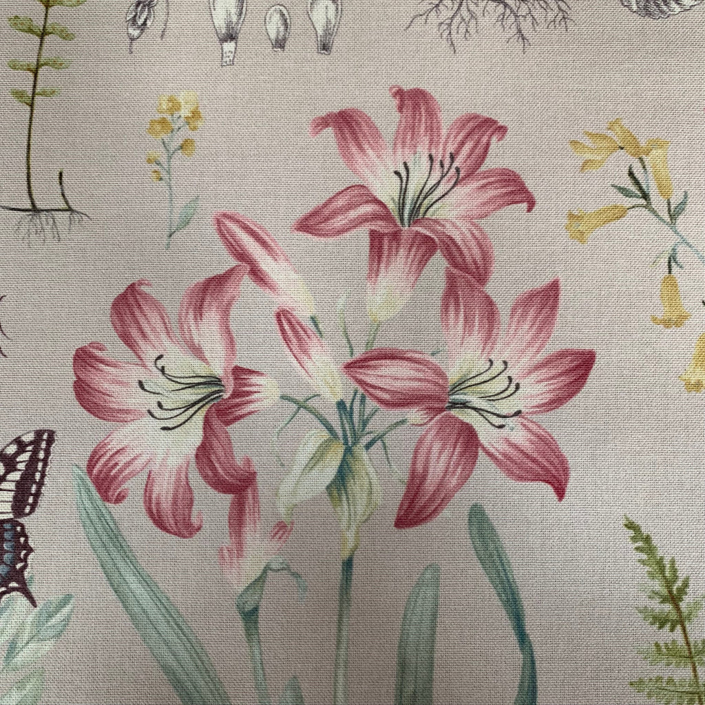 iLiv Cotton Curtain Fabric 3.8 Metres Observatory Orchid Upholstery Cushion5