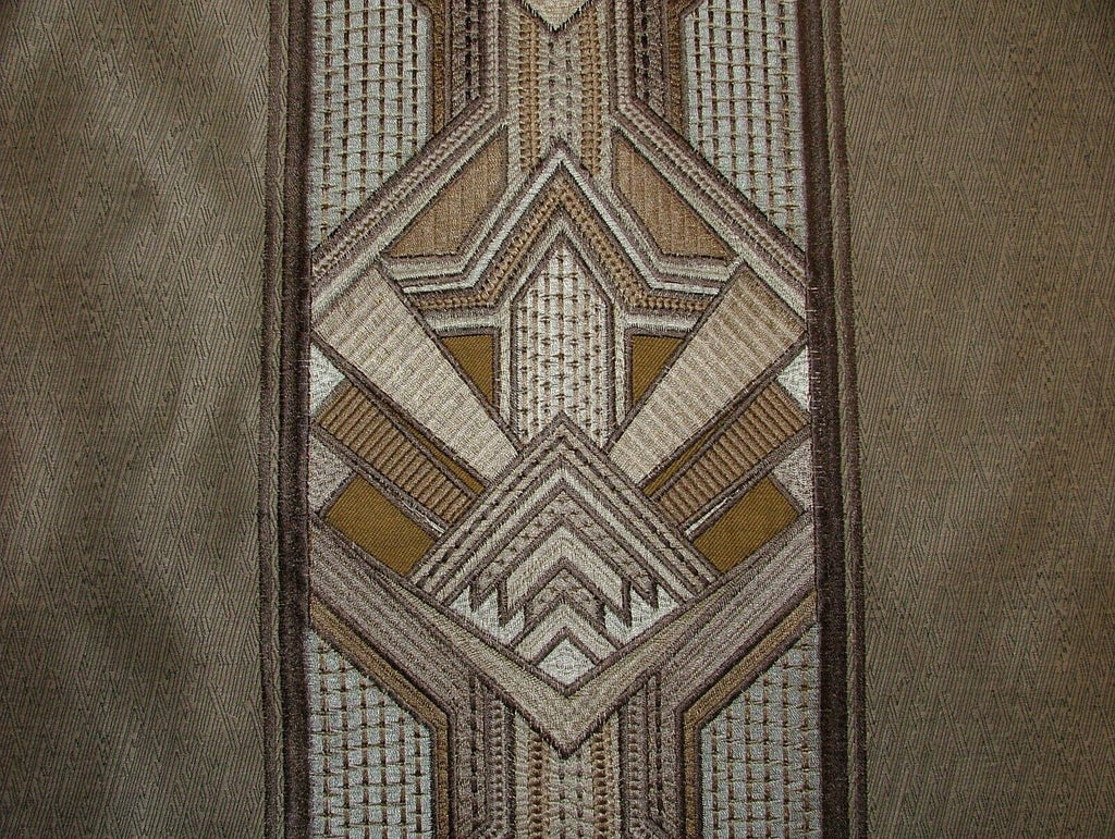 Art Deco Embroidered Gatsby Opal Jacquard Curtain Upholstery Cushion Fabric