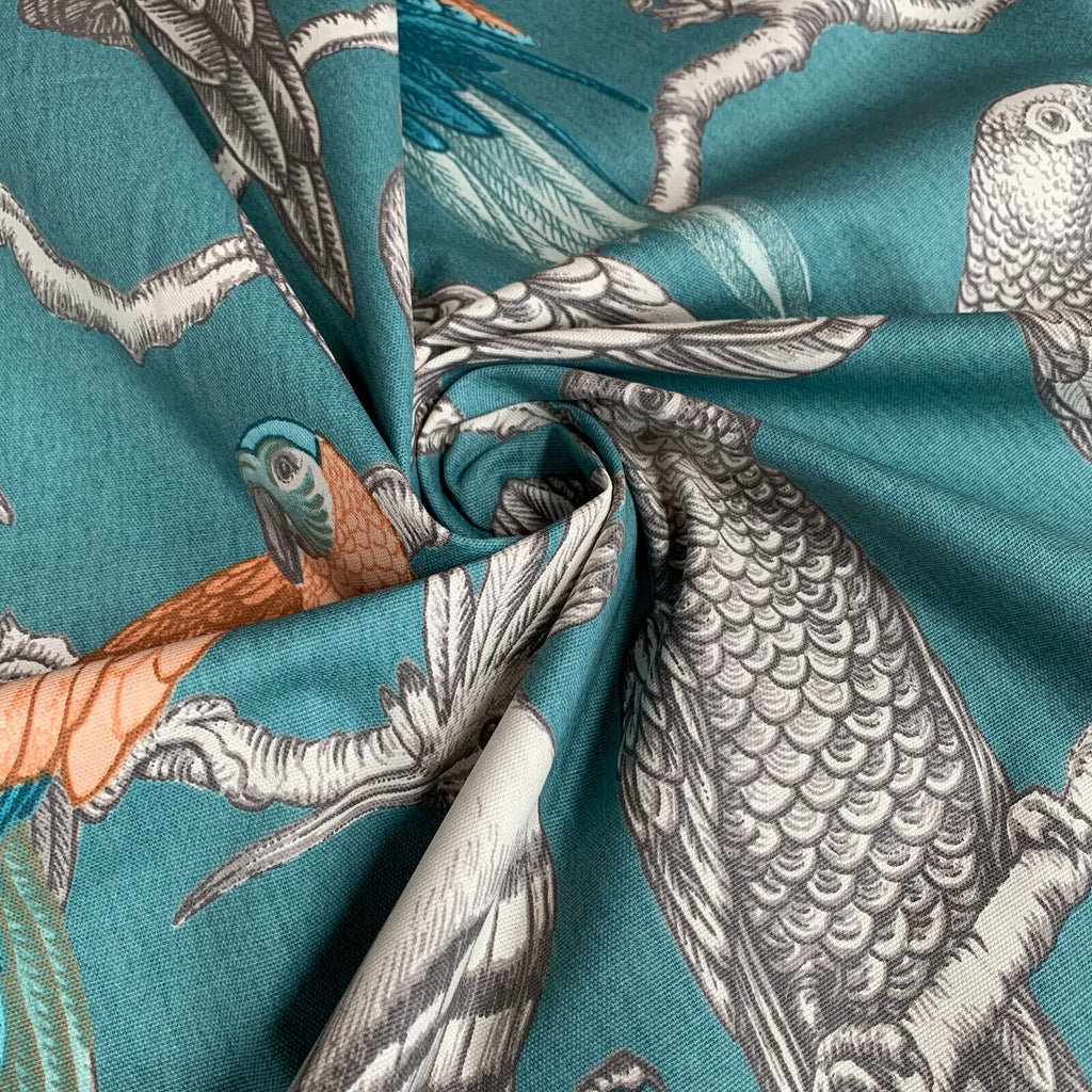 2.6 Metres iLiv Aviary Lagoon Parrot Bird Curtain Upholstery Cushion Fabric