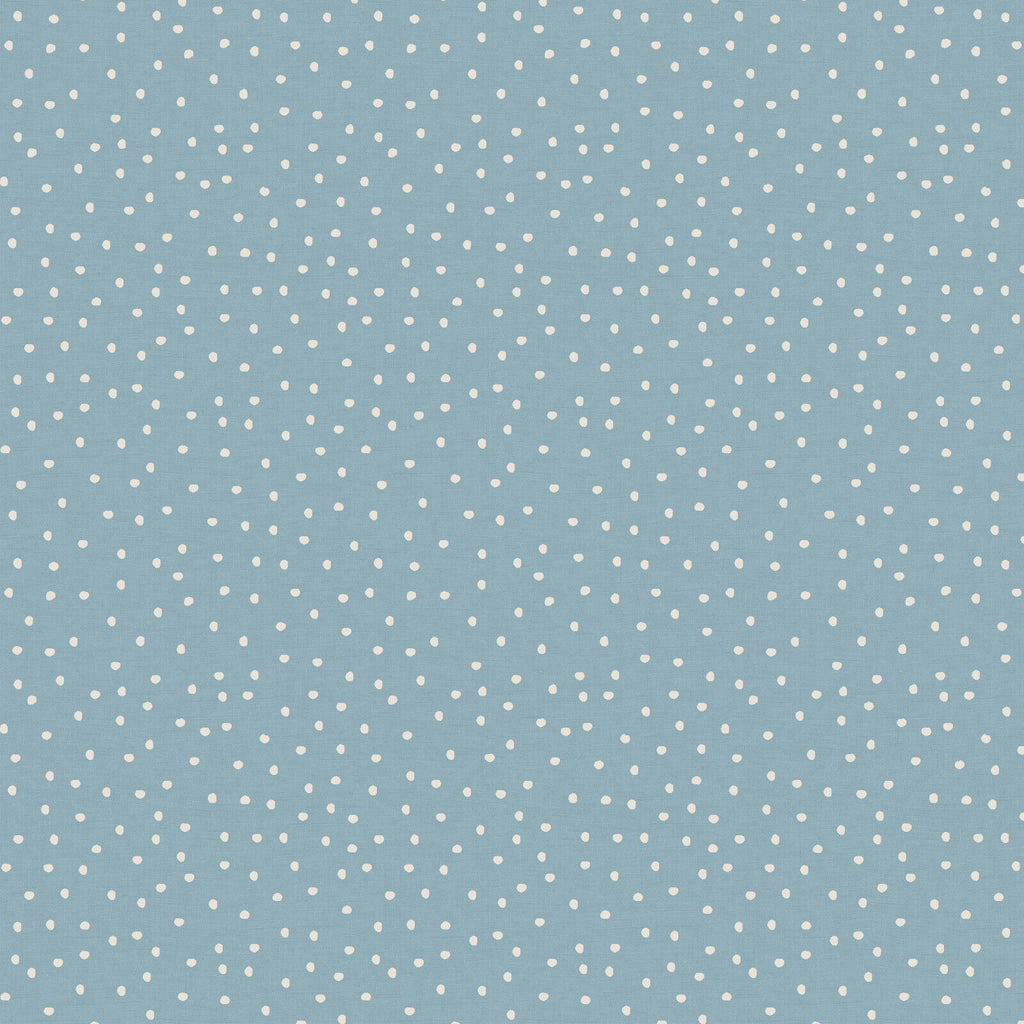 3.5 Metres iLiv Spotty Ocean Blue Cotton Curtain Upholstery Cushion Blind Fabric