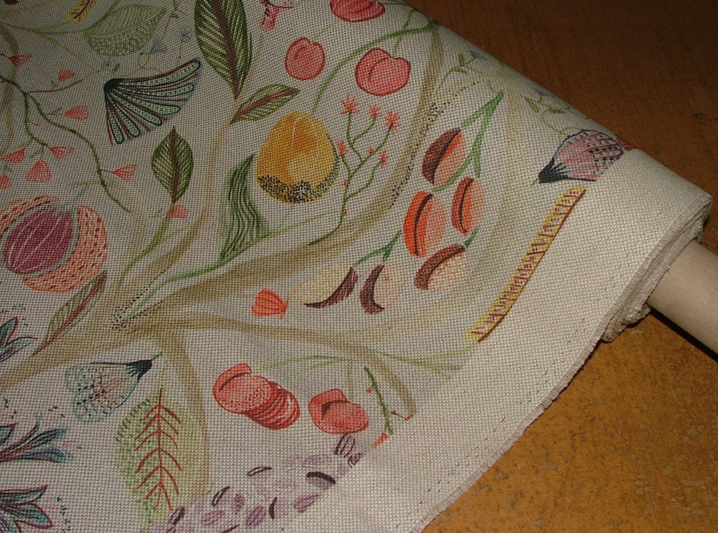 Voyage Maison Curtain Fabric LAAMORA SUMMER Linen Upholstery Cushion 8.3 METRES4