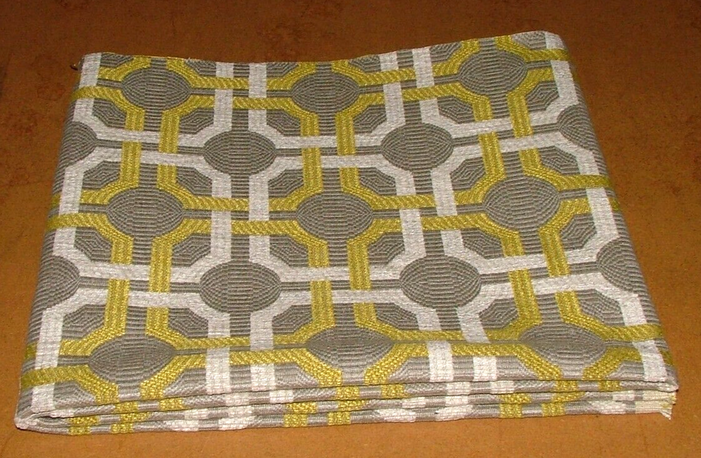 59cms Romo Orton Wasabi Geometric Weave Fabric Upholstery RRP £66.08