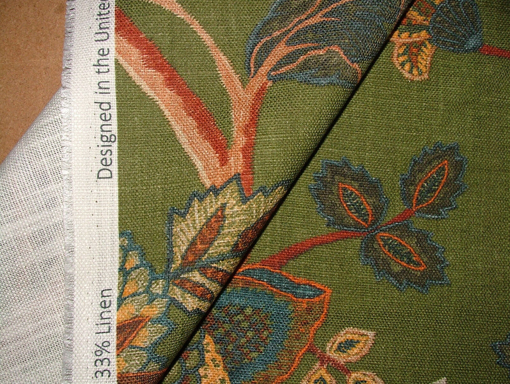 2.3 Metres iLiv Chanderi Juniper Linen Mix Fabric Cushion Curtain Upholstery