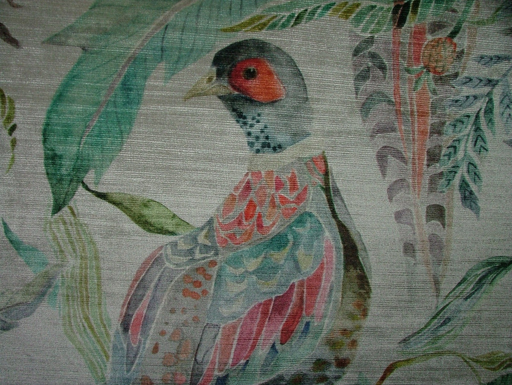 Pheasant Velvet Curtain Fabric Upholstery Cushion By VOYAGE MAISON 6.4 METRES10