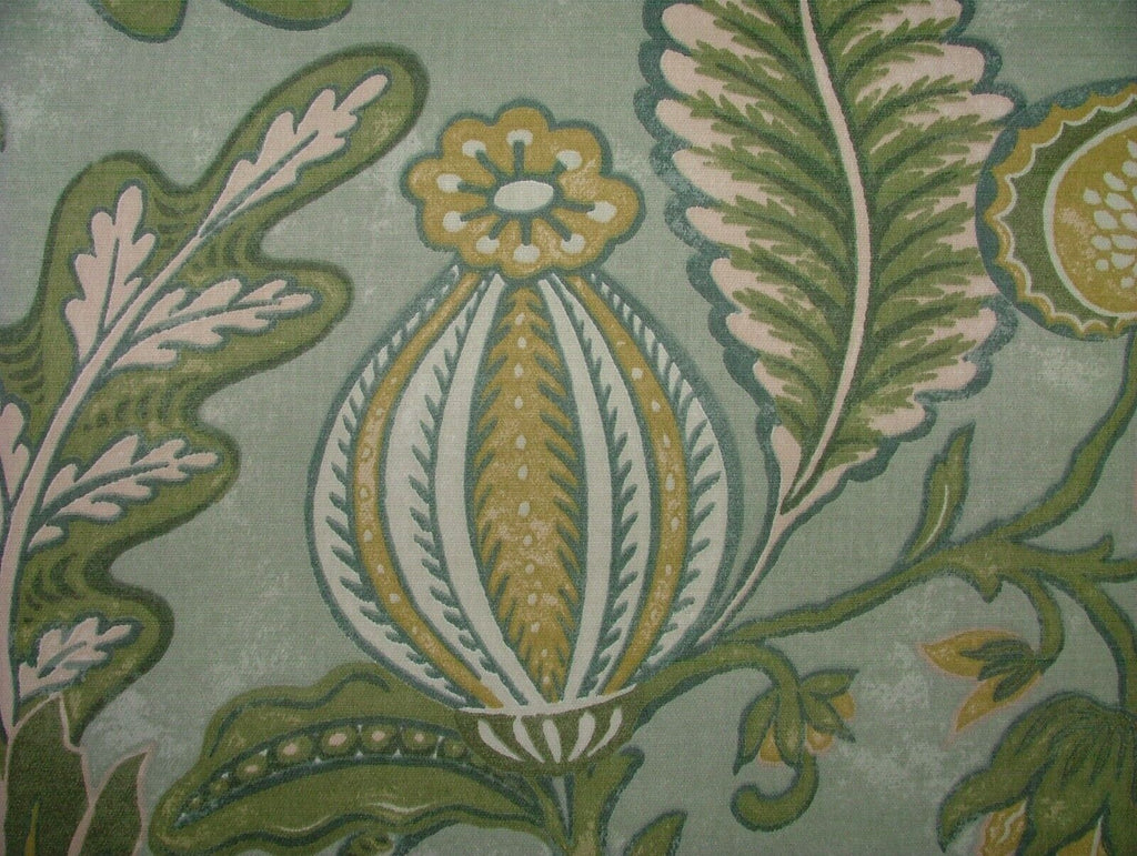 5.5 Metres iLiv Winter Fruits Sage Cotton Fabric Cushion Curtain Upholstery