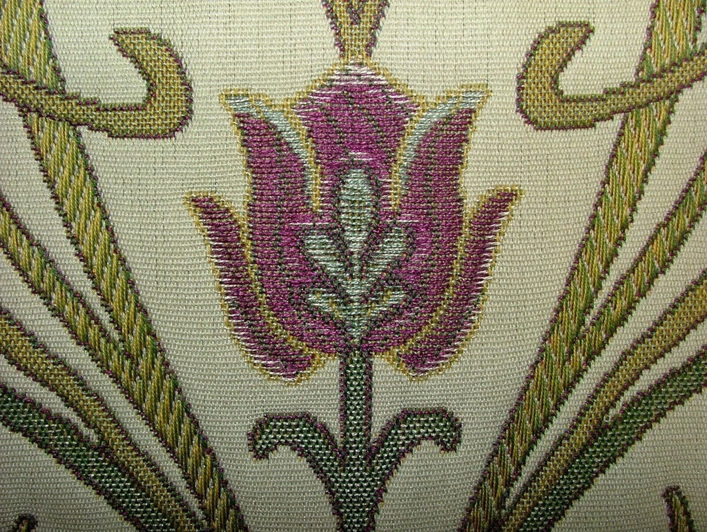 Art Nouveau Pugin Mulberry Woven Jacquard Curtain Upholstery Cushion Fabric