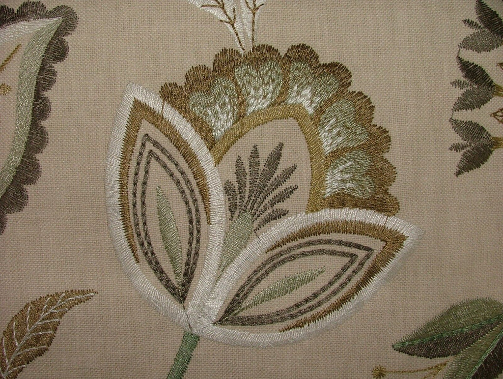 2.6 Metres iLiv Ophelia Thyme Embroidered Fabric Curtain Upholstery Cushion