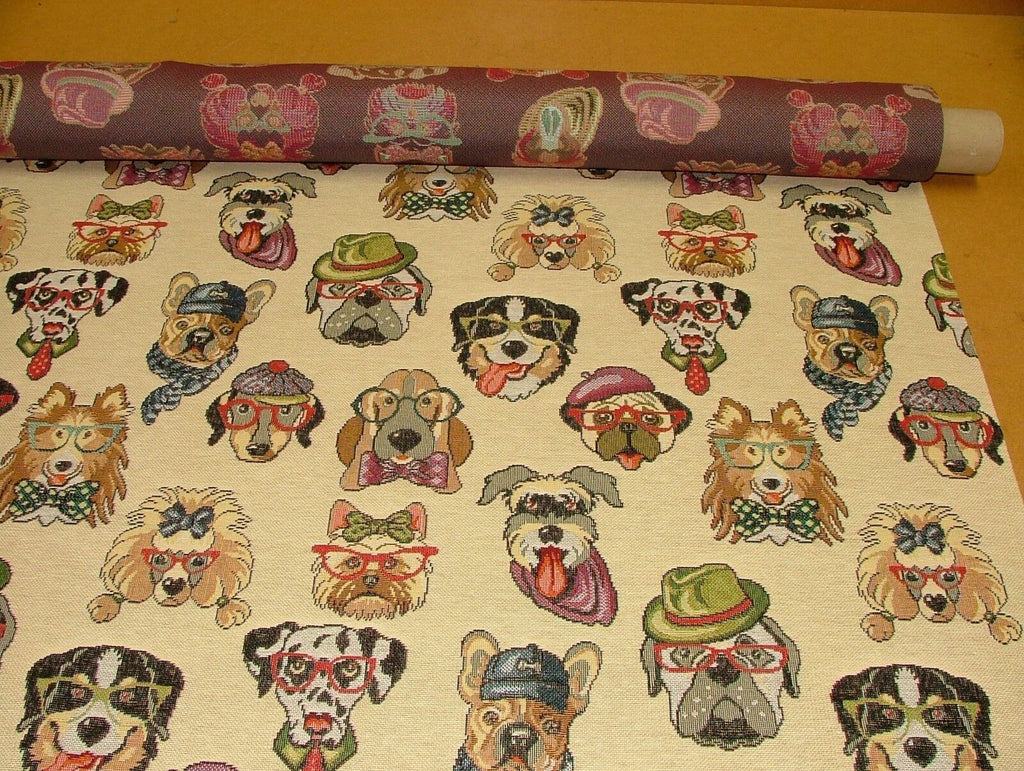 "Animal Tapestry" Designer Fabric Ideal For Upholstery Curtains Cushions Throws