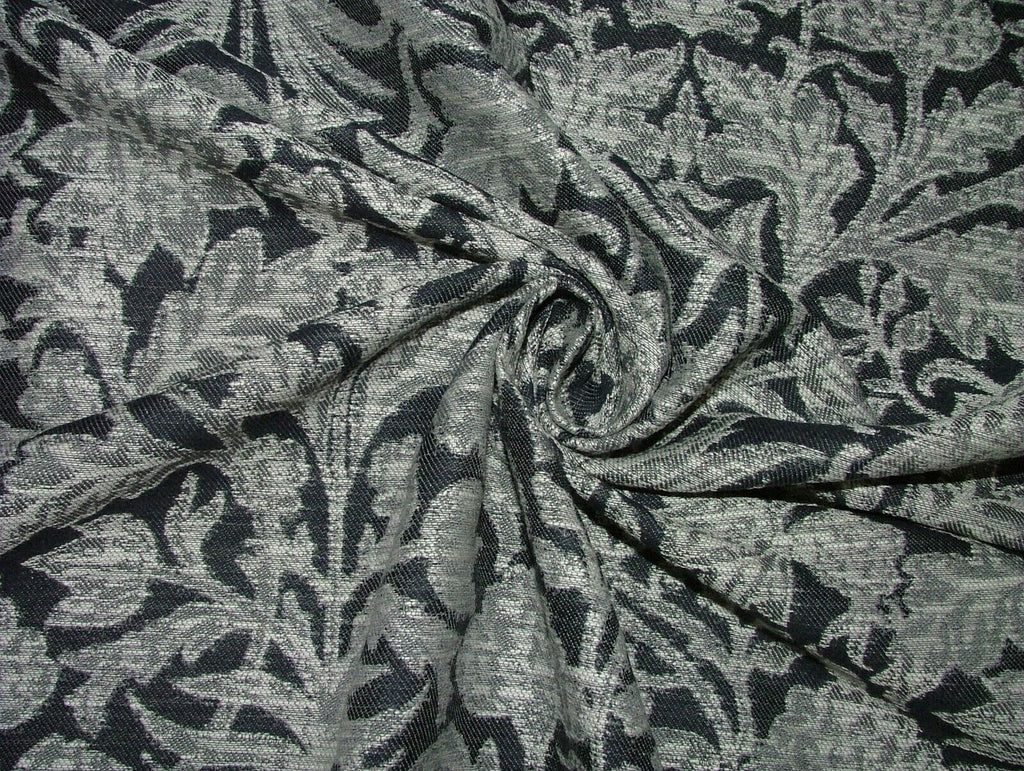 35 Metres Riverhill Indigo Blue Woven Jacquard Fabric Curtain Upholstery Cushion