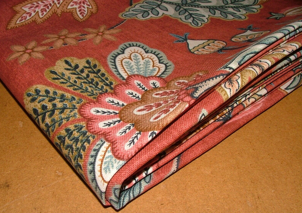 2.9 Metres Chanterelle Auburn Woven Cotton Fabric Cushion Curtain Upholstery