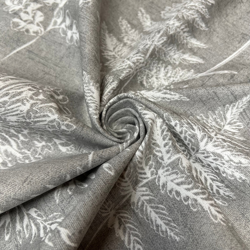 1.1 Metres iLiv Chervil Dove Grey Cotton Curtain Upholstery Cushion Blind Fabric10