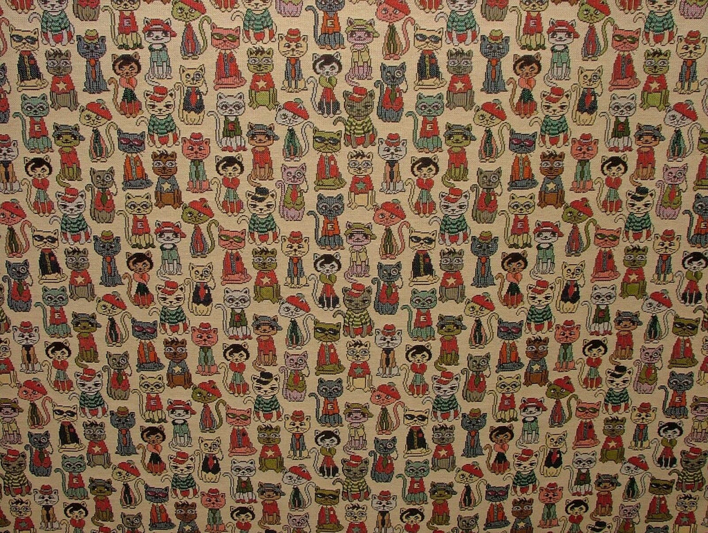 "Animal Tapestry" Designer Fabric Ideal For Upholstery Curtains Cushions Throws