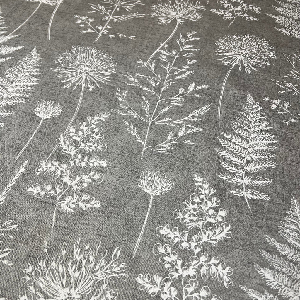 iLiv Cotton Curtain Fabric 2.7 Metres Chervil Dove Grey Upholstery Cushion Blind5